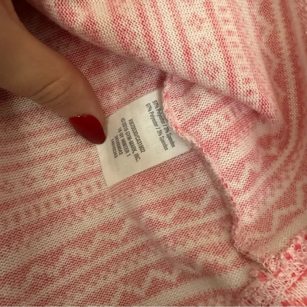 Gymboree Pink Sweater Peplum Top
